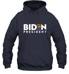 Joseph Biden For President T Shirt_ LGBT Gay Pride Rainbow Hooded Sweatshirt Hooded Sweatshirt - HHHstores