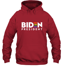 Joseph Biden For President T Shirt_ LGBT Gay Pride Rainbow Hooded Sweatshirt Hooded Sweatshirt - HHHstores