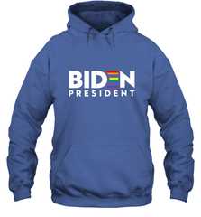 Joseph Biden For President T Shirt_ LGBT Gay Pride Rainbow Hooded Sweatshirt Hooded Sweatshirt - HHHstores
