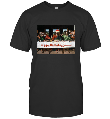 Comics Style Funny Christmas Happy Birthday Jesus Men's T-Shirt Men's T-Shirt / Black / S Men's T-Shirt - HHHstores