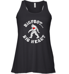 Bigfoot Heart Valentine's Day Lover Art Graphics Great Gift Women's Racerback Tank Women's Racerback Tank - HHHstores