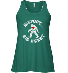 Bigfoot Heart Valentine's Day Lover Art Graphics Great Gift Women's Racerback Tank Women's Racerback Tank - HHHstores