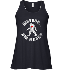 Bigfoot Heart Valentine's Day Lover Art Graphics Great Gift Women's Racerback Tank Women's Racerback Tank - HHHstores