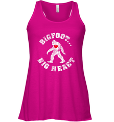 Bigfoot Heart Valentine's Day Lover Art Graphics Great Gift Women's Racerback Tank Women's Racerback Tank - HHHstores