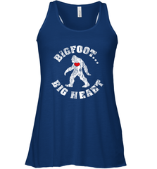 Bigfoot Heart Valentine's Day Lover Art Graphics Great Gift Women's Racerback Tank Women's Racerback Tank - HHHstores