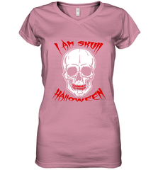 I am the skull halloween Women's V-Neck T-Shirt Women's V-Neck T-Shirt - HHHstores