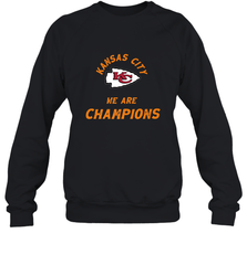 KC Kansas City Tribal Arrowhead we are Champions Crewneck Sweatshirt Crewneck Sweatshirt - HHHstores