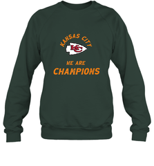 KC Kansas City Tribal Arrowhead we are Champions Crewneck Sweatshirt Crewneck Sweatshirt - HHHstores