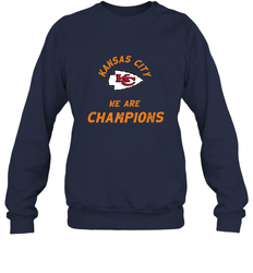 KC Kansas City Tribal Arrowhead we are Champions Crewneck Sweatshirt