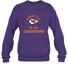 KC Kansas City Tribal Arrowhead we are Champions Crewneck Sweatshirt Crewneck Sweatshirt - HHHstores