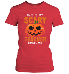 This Is My Scary Teacher Costume Halloween Gift Women's T-Shirt Women's T-Shirt - HHHstores