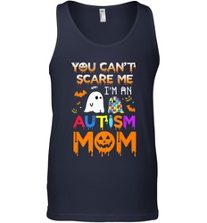 You Can't Scare Me I'm An Autism Mom Ghost Awareness Funny Men's Tank Top