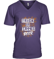 Trick or Beer Funny Halloween Trick or Treat Men's V-Neck Men's V-Neck - HHHstores