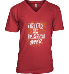 Trick or Beer Funny Halloween Trick or Treat Men's V-Neck Men's V-Neck - HHHstores