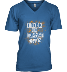 Trick or Beer Funny Halloween Trick or Treat Men's V-Neck Men's V-Neck - HHHstores