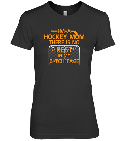 Im A hockey Mom Design Women's Premium T-Shirt Women's Premium T-Shirt / Black / XS Women's Premium T-Shirt - HHHstores