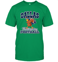 Dallas Thanksgiving Day Funny Turkey Playing Texas Football Premium T Shirt Men's T-Shirt Men's T-Shirt - HHHstores