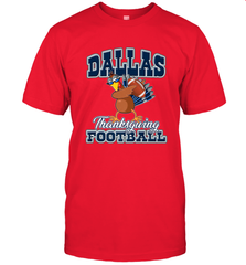 Dallas Thanksgiving Day Funny Turkey Playing Texas Football Premium T Shirt Men's T-Shirt Men's T-Shirt - HHHstores