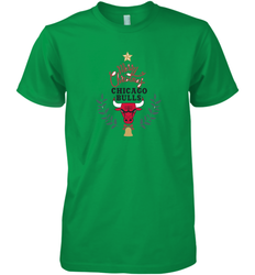 NBA Chicago Bulls Logo merry Christmas gilf Men's Premium T-Shirt