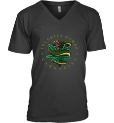 The Green Mamba, Cannabist, Weed Grower Pot Smoker Men's V-Neck