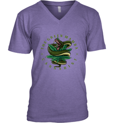The Green Mamba, Cannabist, Weed Grower Pot Smoker Men's V-Neck Men's V-Neck - HHHstores