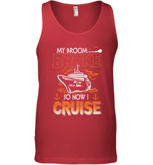 My Broom Broke So Now I Cruise Halloween Cruising Men's Tank Top Men's Tank Top - HHHstores