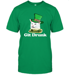 Git Drunk Funny Arguing Cat Meme St Patricks Day Men's T-Shirt Men's T-Shirt - HHHstores