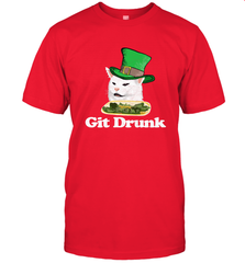 Git Drunk Funny Arguing Cat Meme St Patricks Day Men's T-Shirt Men's T-Shirt - HHHstores