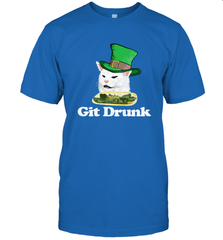 Git Drunk Funny Arguing Cat Meme St Patricks Day Men's T-Shirt Men's T-Shirt - HHHstores