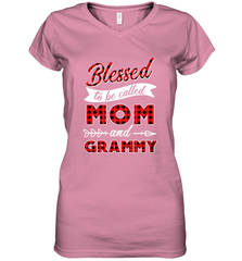 Blessed to be called Mom and Grammy Women's V-Neck T-Shirt Women's V-Neck T-Shirt - HHHstores