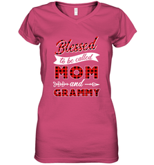 Blessed to be called Mom and Grammy Women's V-Neck T-Shirt Women's V-Neck T-Shirt - HHHstores