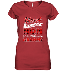 Blessed to be called Mom and Grammy Women's V-Neck T-Shirt Women's V-Neck T-Shirt - HHHstores