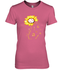 Baseball Proud Sunflower Women's Premium T-Shirt Women's Premium T-Shirt - HHHstores