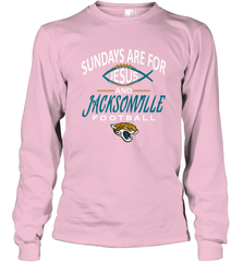 Sundays Are For Jesus and Jacksonville Funny Football Long Sleeve T-Shirt Long Sleeve T-Shirt - HHHstores