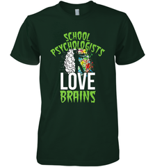 School Psychologists Love Brains Halloween Teacher Men's Premium T-Shirt Men's Premium T-Shirt - HHHstores