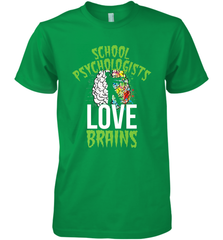 School Psychologists Love Brains Halloween Teacher Men's Premium T-Shirt Men's Premium T-Shirt - HHHstores
