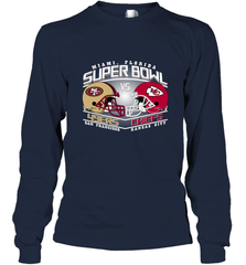 NFL Super bowl San Francisco 49ers vs. Kansas City Chiefs Long Sleeve T-Shirt Long Sleeve T-Shirt - HHHstores