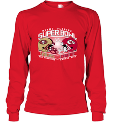 NFL Super bowl San Francisco 49ers vs. Kansas City Chiefs Long Sleeve T-Shirt Long Sleeve T-Shirt - HHHstores