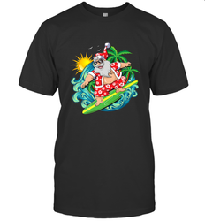 Christmas in July Santa Claus Hawaiian Surfing Gift Surf Men's T-Shirt