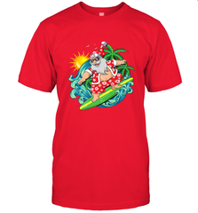 Christmas in July Santa Claus Hawaiian Surfing Gift Surf Men's T-Shirt Men's T-Shirt - HHHstores