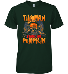 Mens Halloween Fun Dad The Man Behind Pumpkin Gift Men's Premium T-Shirt Men's Premium T-Shirt - HHHstores