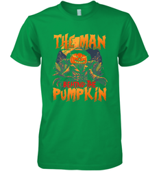Mens Halloween Fun Dad The Man Behind Pumpkin Gift Men's Premium T-Shirt