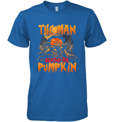 Mens Halloween Fun Dad The Man Behind Pumpkin Gift Men's Premium T-Shirt Men's Premium T-Shirt - HHHstores