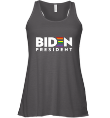 Joseph Biden For President T Shirt_ LGBT Gay Pride Rainbow Women's Racerback Tank Women's Racerback Tank - HHHstores