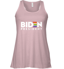 Joseph Biden For President T Shirt_ LGBT Gay Pride Rainbow Women's Racerback Tank Women's Racerback Tank - HHHstores