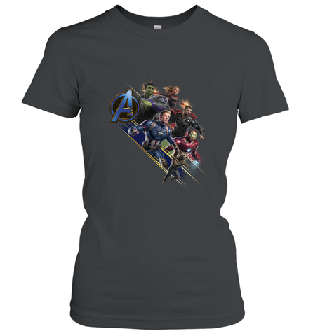 Marvel Avengers Endgame Action Pose Logo Women's T-Shirt