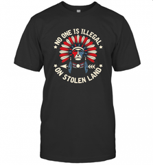 No One Is Illegal On Stolen Land Indigenous Immigrant Men's T-Shirt Men's T-Shirt - HHHstores