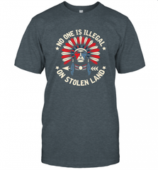 No One Is Illegal On Stolen Land Indigenous Immigrant Men's T-Shirt Men's T-Shirt - HHHstores