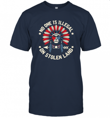 No One Is Illegal On Stolen Land Indigenous Immigrant Men's T-Shirt Men's T-Shirt - HHHstores