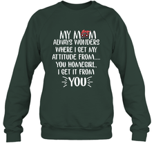 HOCKEY My Mom Always Wonders Crewneck Sweatshirt Crewneck Sweatshirt - HHHstores